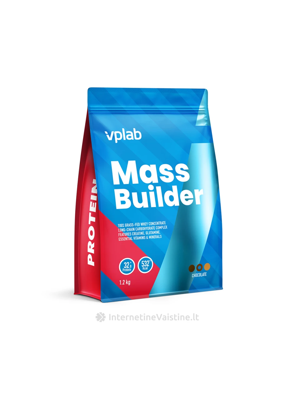 VPLab Mass Builder Chocolate, 1,2 kg | internetinevaistine.lt