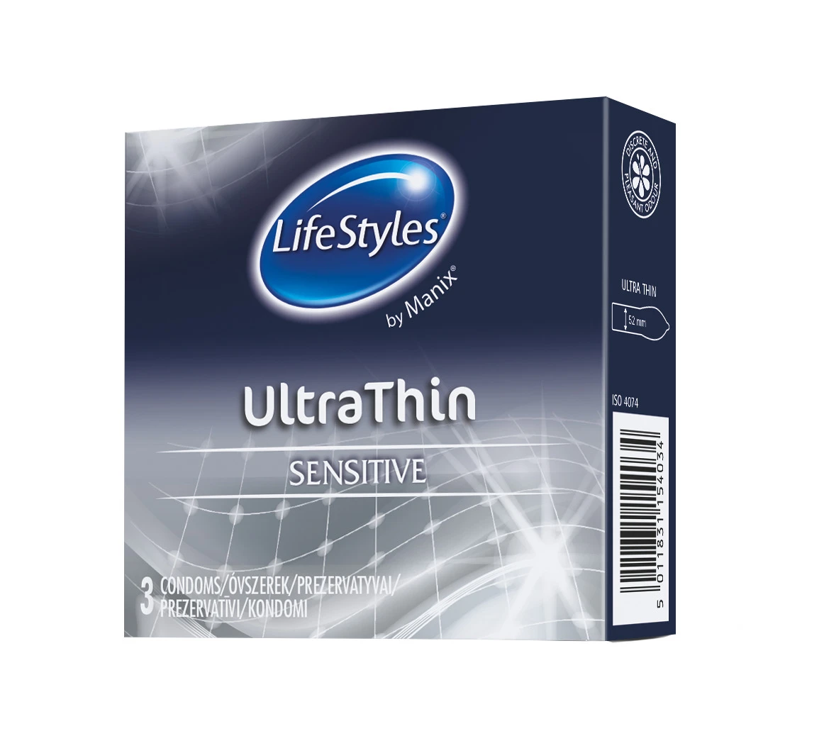 LIFESTYLES Ultra Thin prezervatyvai, 3vnt.