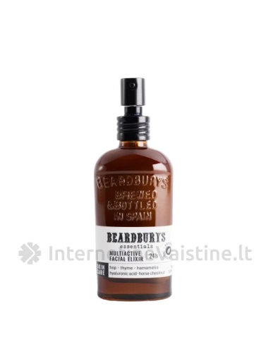 BEARDBURYS Essential Face Multiactive 24h daugiafunkcis eliksyras-drėkinamasis kremas 24H, 240 ml, Vnt | internetinevaistine.lt