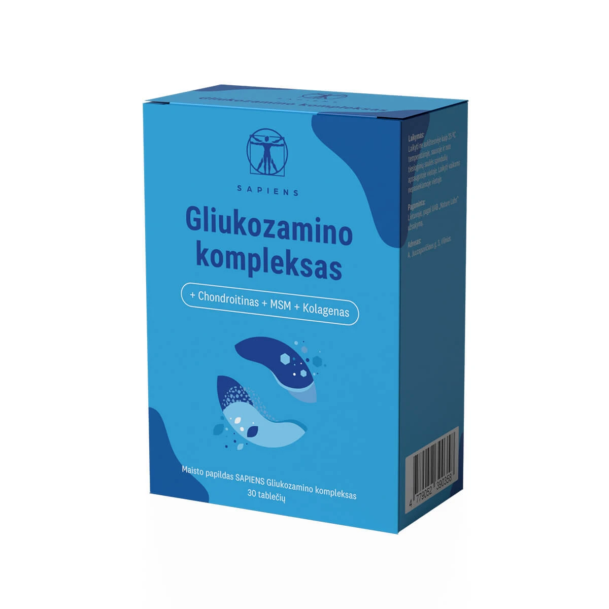 SAPIENS Gliukozamino kompleksas tab. N30