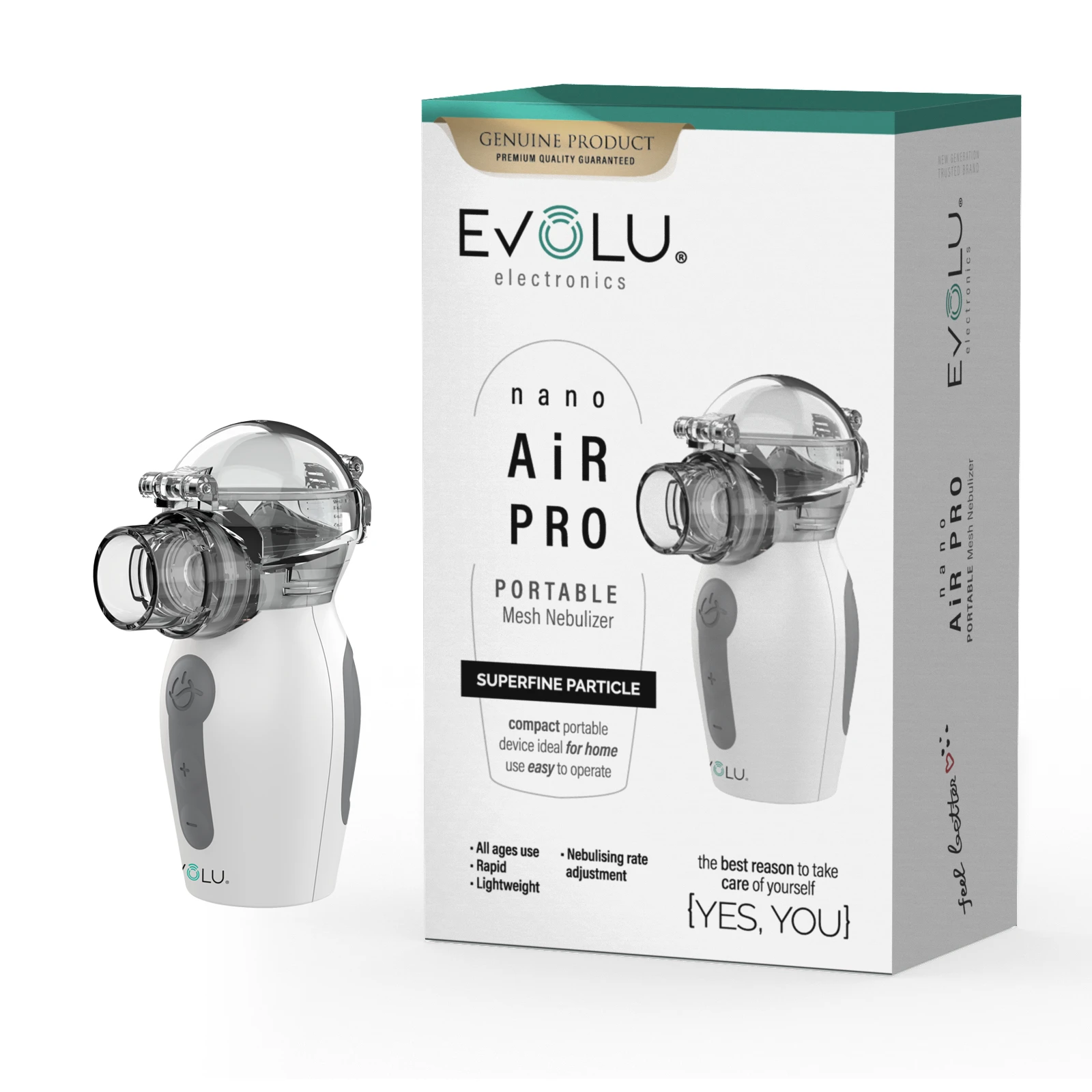 EVOLU inhaliatorius NANO AIR PRO, 1 vnt.