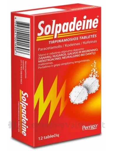 SOLPADEINE SOLUBLE tirpinamosios tabletės N12 | internetinevaistine.lt