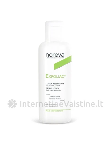 NOREVA Veido, nugaros ir krūtinės odos losjonas EXFOLIAC, 125 ml, Vnt | internetinevaistine.lt
