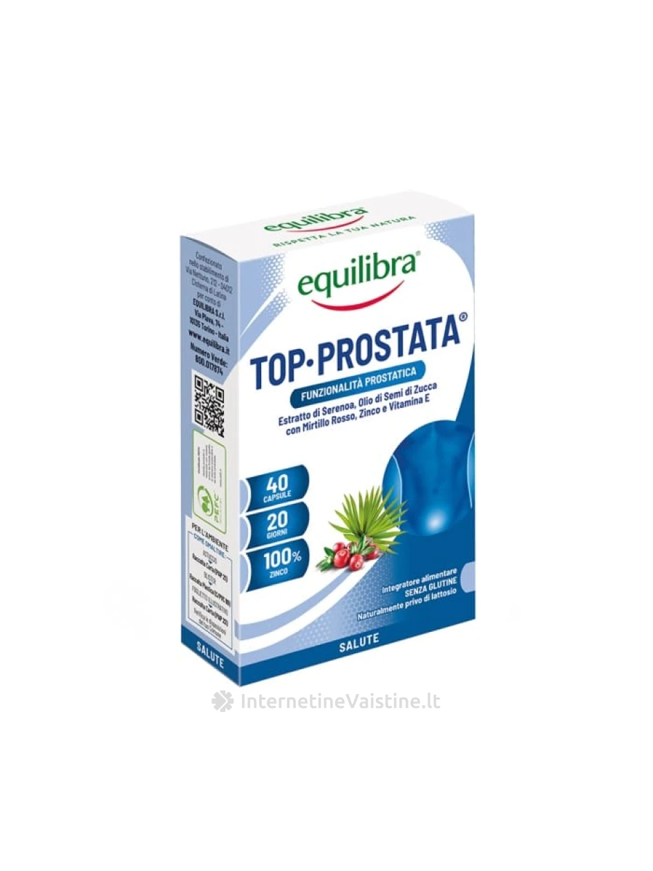 EQUILIBRA TOP PROSTATA prostatai ir šlapimo takams kaps. N40 | internetinevaistine.lt