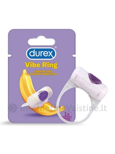 DUREX VIBRUOJ. ŽIEDAS PLAY VIBRATIONS N1, Vnt | internetinevaistine.lt