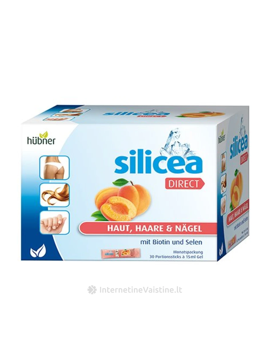 SILICEA DIRECT su Biotinu ir Selenu (abrikosų sk.) 15ml N30, 30 vnt. | internetinevaistine.lt