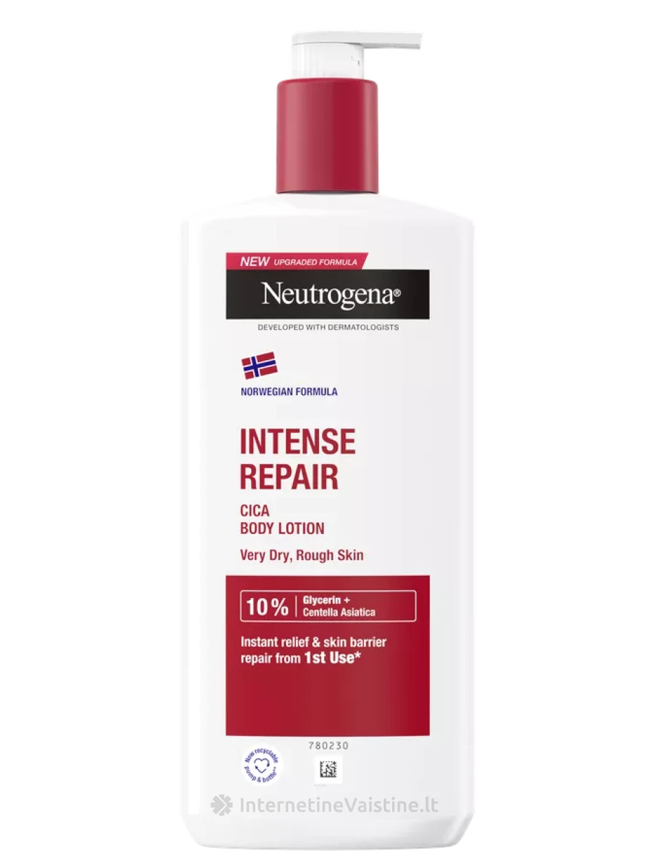 NEUTROGENA intense Repair Atkuriamasis Cica kūno losjonas, 400 ml, Vnt | internetinevaistine.lt