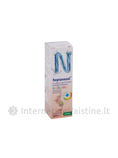 SEPTANAZAL 0.5 mg/50 mg/ml nosies puršk., vaik., 10 ml | internetinevaistine.lt