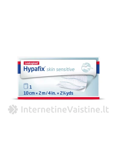 LEUKOPLAST medicininis pleistras ritinėlyje HYPAFIX SKIN SENSITIVE, 10 cm x 2 m, 1 vnt. | internetinevaistine.lt
