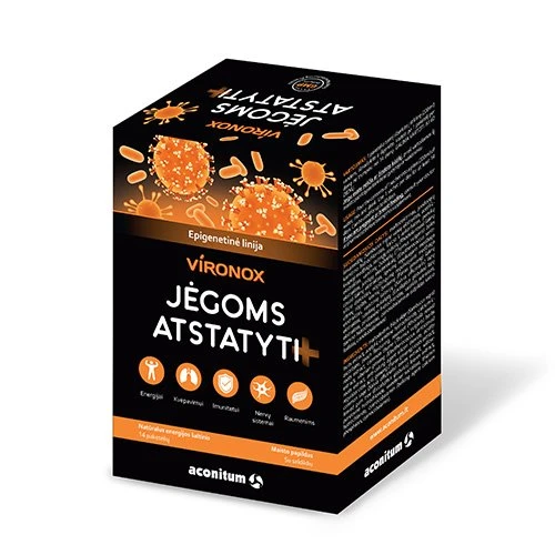 VIRONOX Jėgoms atstatyti+ kompleksas, 14 paketėlių