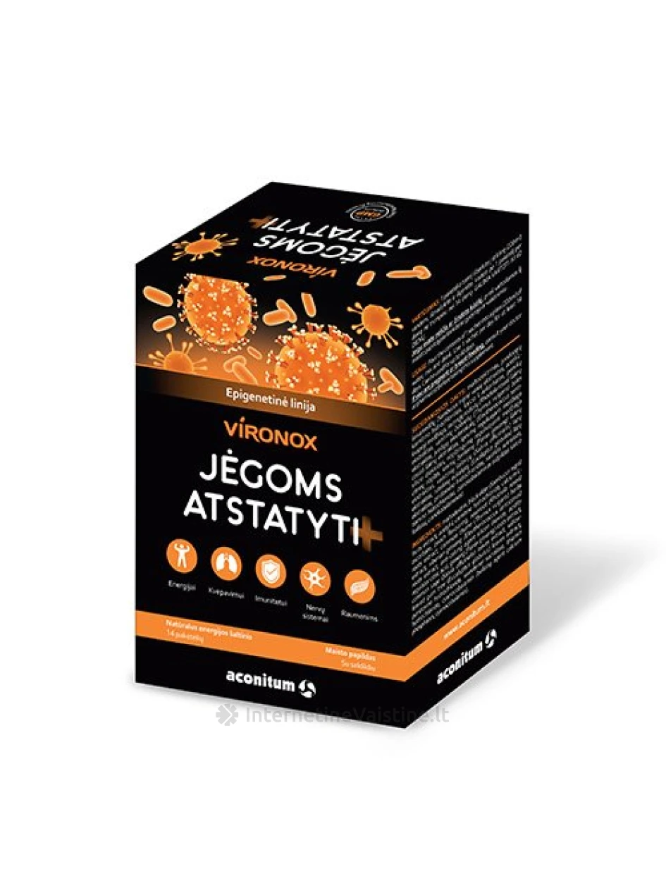 VIRONOX Jėgoms atstatyti+ kompleksas, 14 paketėlių | internetinevaistine.lt