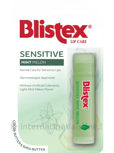 BLISTEX SENSITIVE MINT MELON balzamas jautrioms lūpoms, 4.25G | internetinevaistine.lt