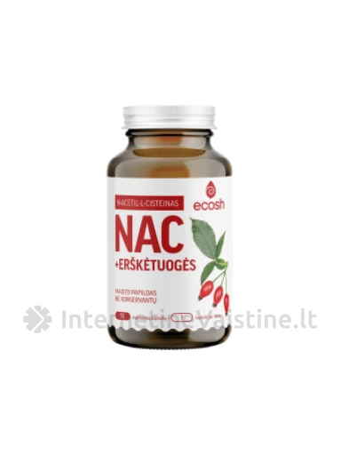 ECOSH NAC + erškėtuogės kaps. N90, 90 vnt. | internetinevaistine.lt