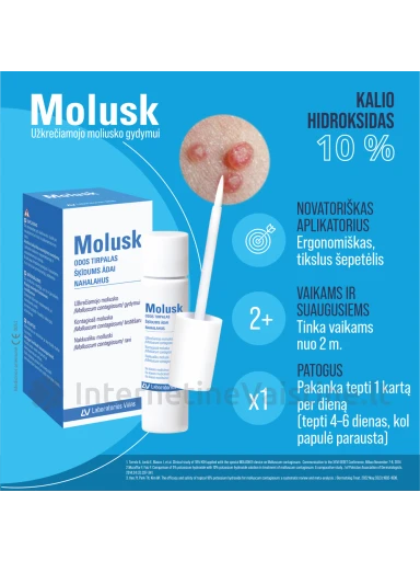 MOLUSK 10% odos tirpalas, 3 g | internetinevaistine.lt