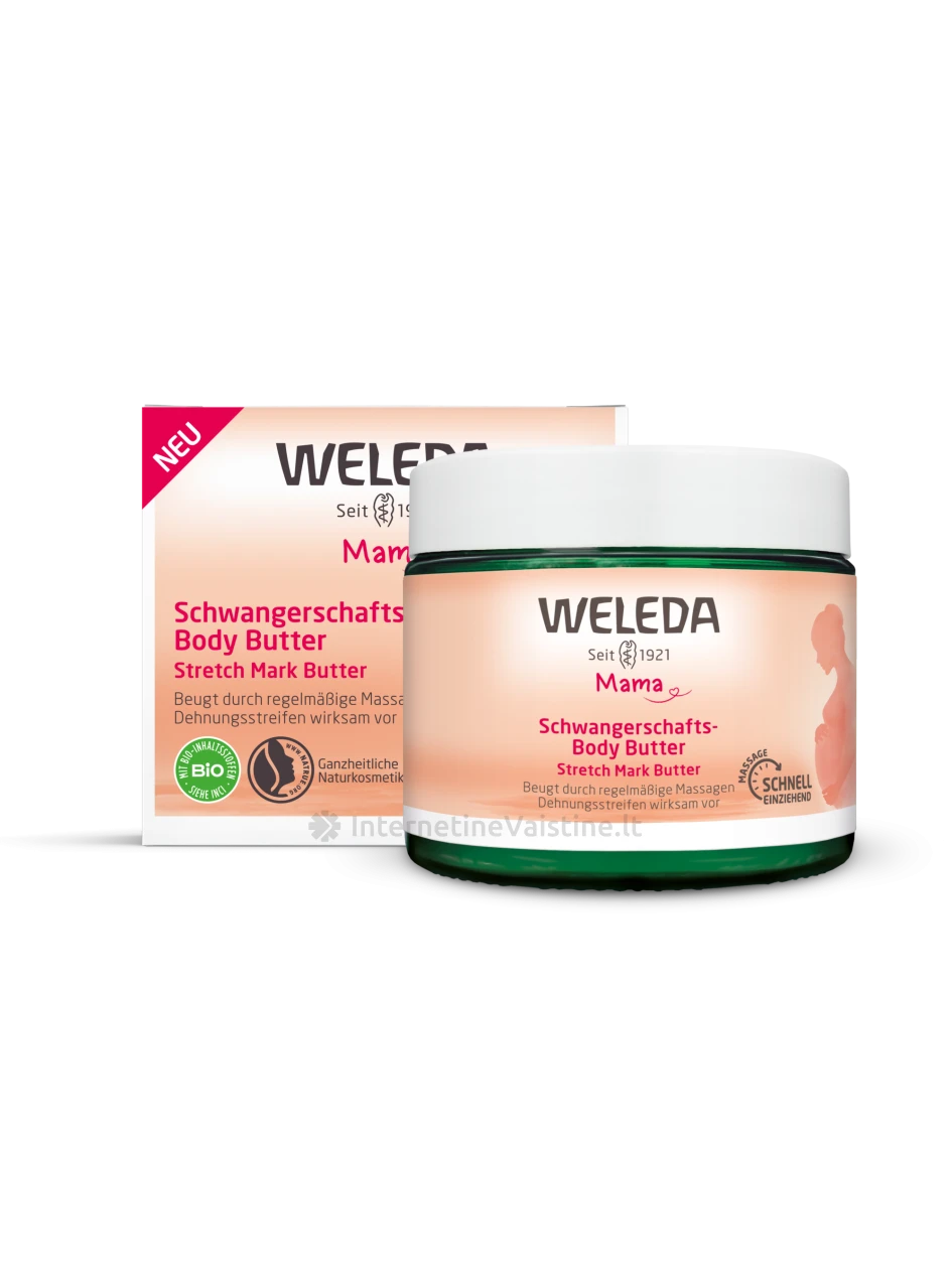 WELEDA kūno sviestas nuo strijų, 150 ml | internetinevaistine.lt