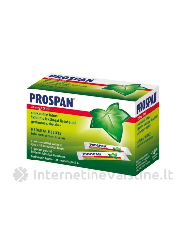 PROSPAN 35 mg/5 ml geriamasis tirpalas 5 ml, N21 | internetinevaistine.lt