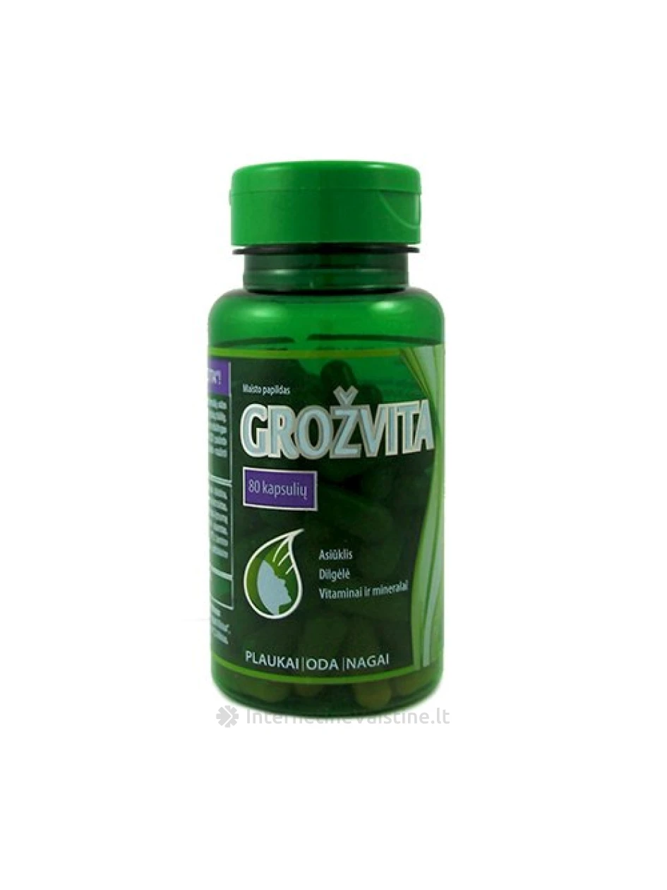 GROŽVITA kaps. N80, 80 vnt. | internetinevaistine.lt