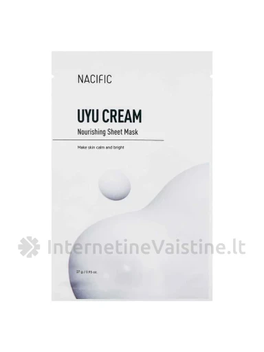 NACIFIC Hyal Panthenol Hydrating Mask kaukė veidui lakštinė, 25 g, Vnt | internetinevaistine.lt