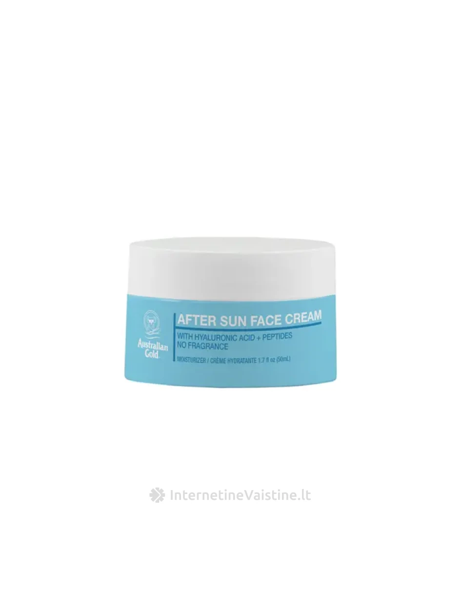 AUSTRALIAN GOLD kremas veidui po deginimosi, 50 ml | internetinevaistine.lt