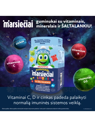 MARSIEČIAI guminukai Emoji su šaltalankiu N50, . | internetinevaistine.lt