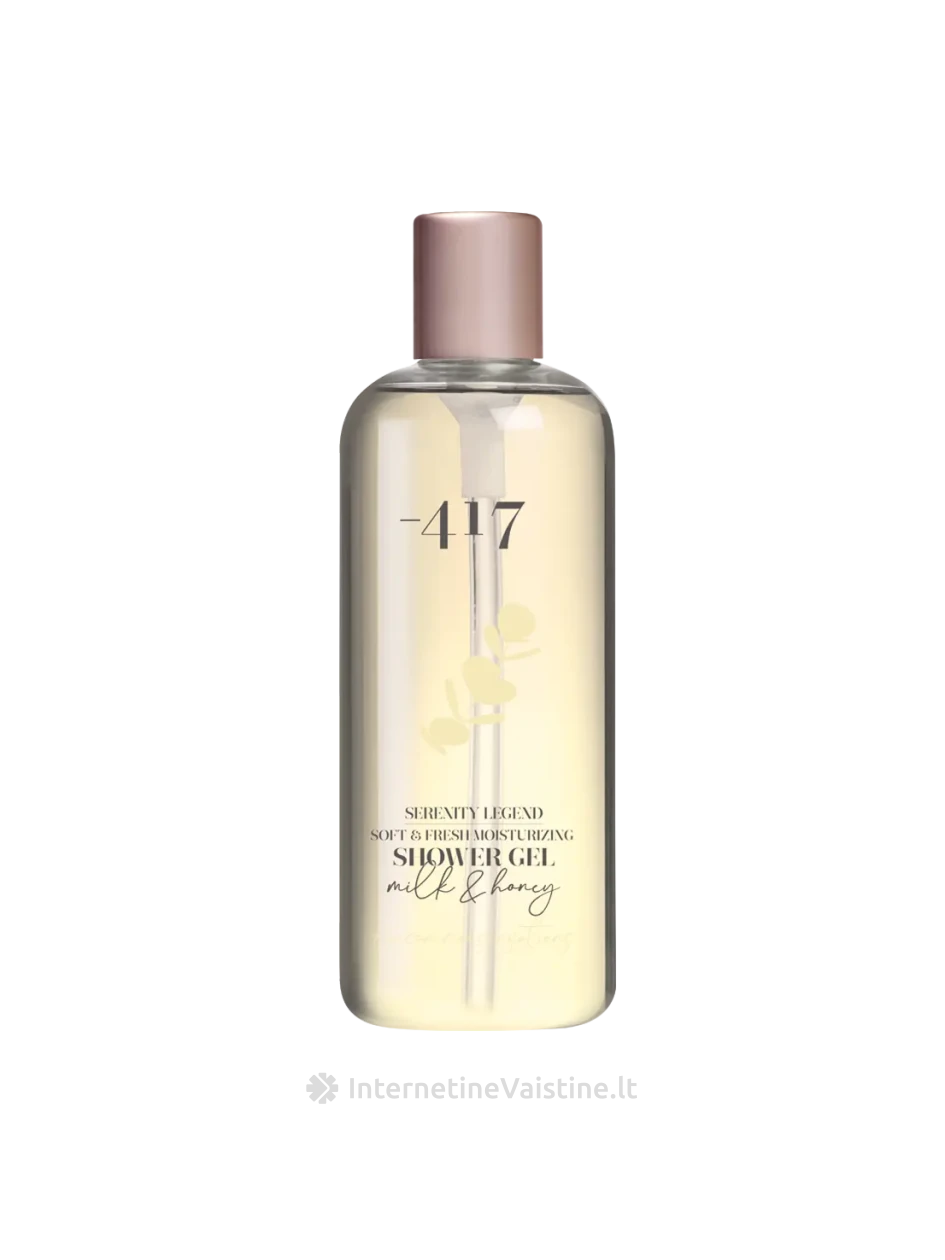 MINUS 417 Serenity Lengend Soft & Fresh Moisturing - MINKŠTAS IR ŠVIEŽIAS DRĖKINAMASIS DUŠO ŽELĖ - MILK & HONEY 350 ml, Vnt | internetinevaistine.lt