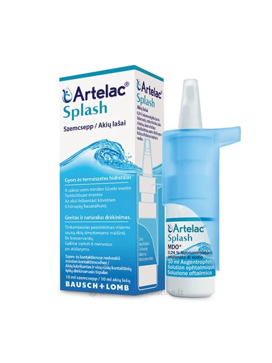 ARTELAC Splash akių lašai, 10 ml, Vnt | internetinevaistine.lt
