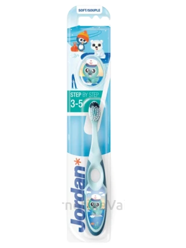 JORDAN Step (3-5) Soft dantų šepetėlis, 1 vnt., Vnt | internetinevaistine.lt