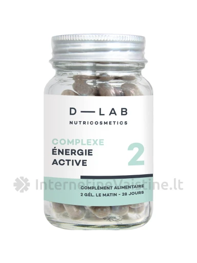 D-LAB Nutricosmetics - Maisto papildas, aktyvios energijos kompleksas - ,,Complexe Énergie Active", N1 | internetinevaistine.lt
