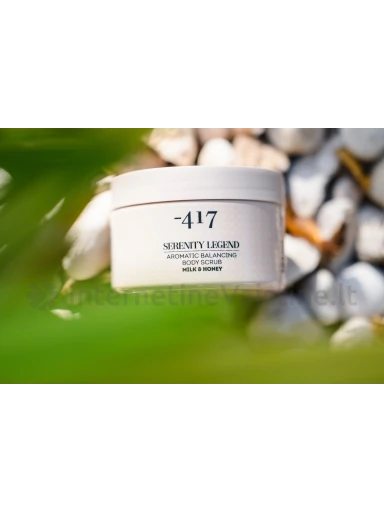 Minus 417 - SERENITY LEGEND - KVAPUSIS BALANSUOJANTIS KŪNO ŠVEITIKLIS - MILK & HONEY - 450 gr | internetinevaistine.lt