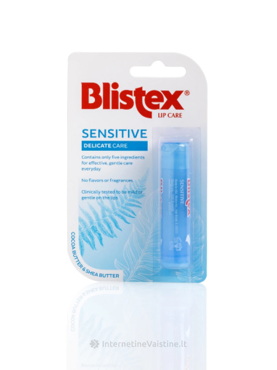 BLISTEX LIP SENSITIVE balzamas jautrioms lūpoms, 4.25g | internetinevaistine.lt