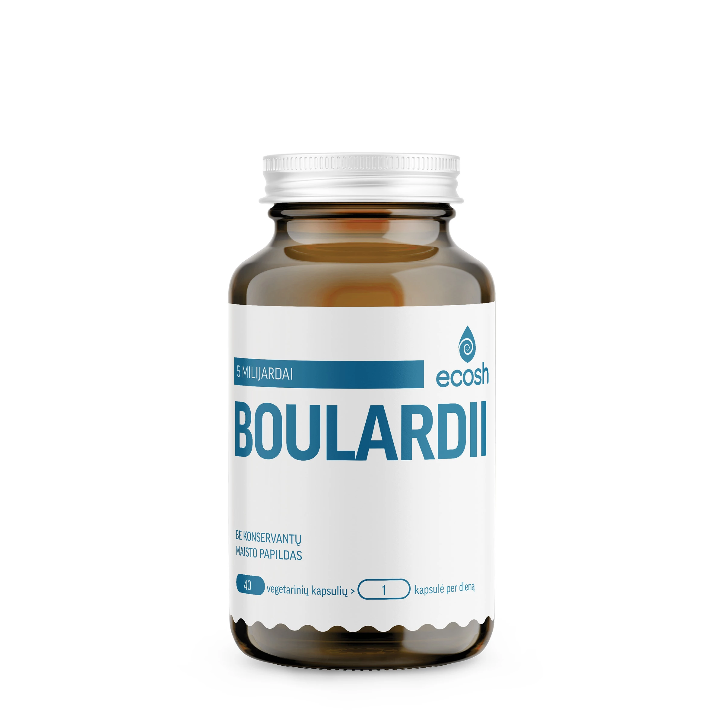 ECOSH BOULARDII, 250 mg, 40 kapsulių
