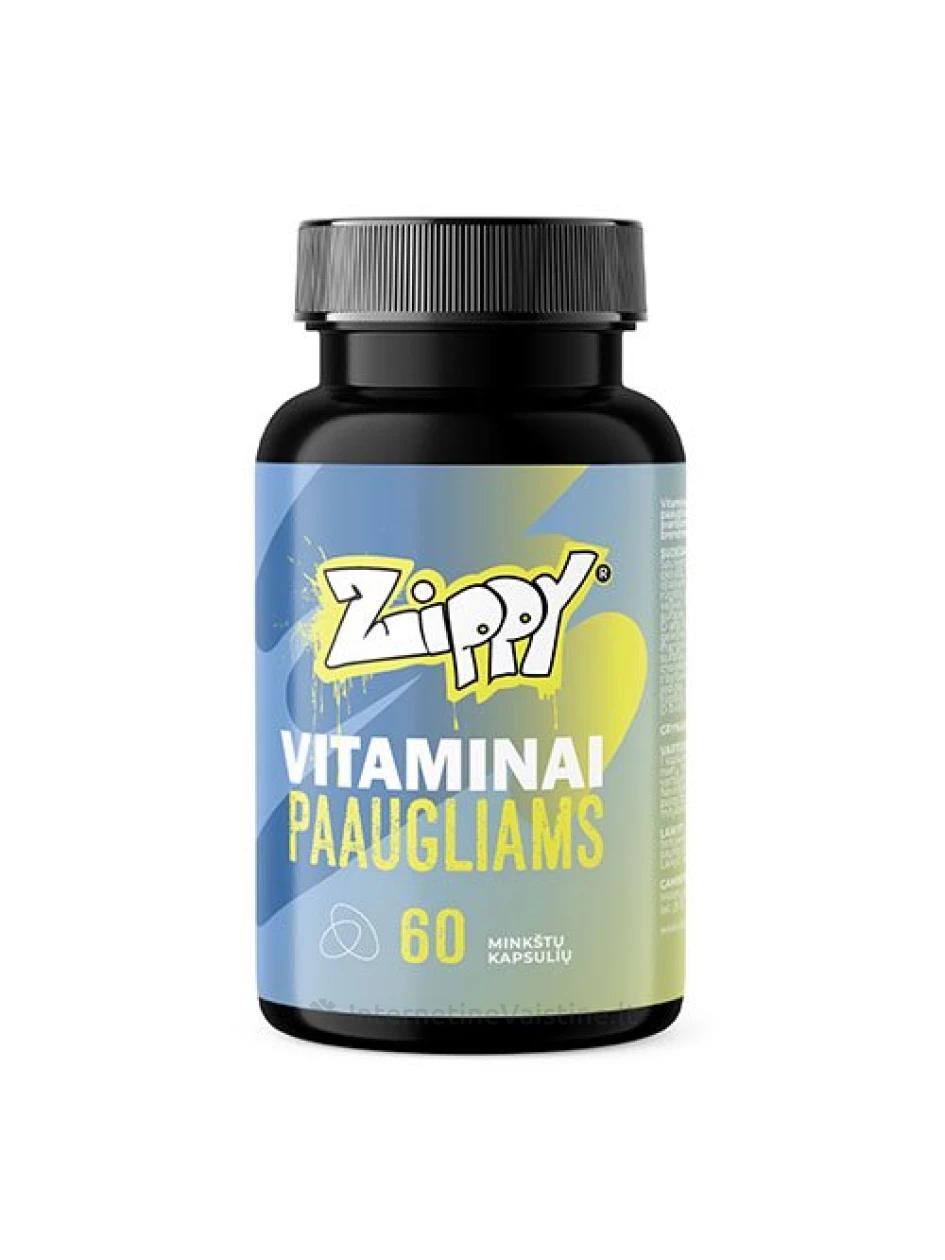 ZIPPY vitaminai paaugliams kaps. N60 | internetinevaistine.lt