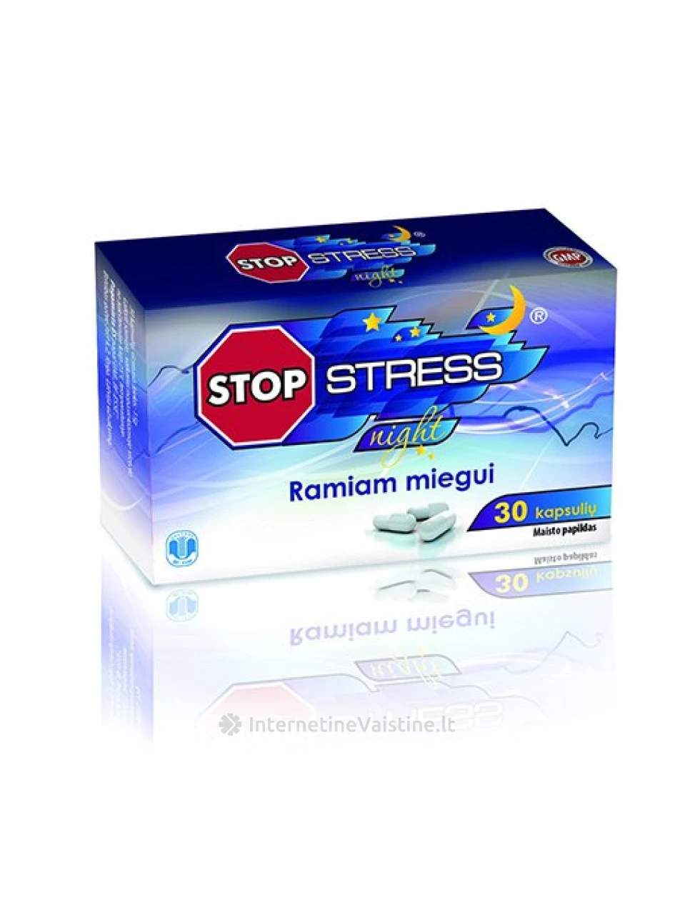 STOP STRESS Night kaps. N30, 30 vnt. | internetinevaistine.lt