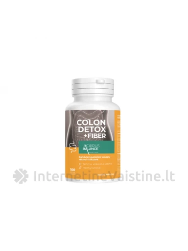Acorus Balance COLON DETOX+FIBER kaps. N100 | internetinevaistine.lt