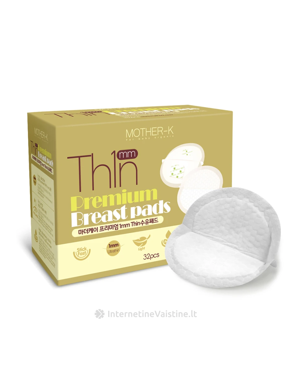 MOTHR-K įklotai į liemenėlę premium klasės ypač ploni. 32 vnt., 32 vnt. | internetinevaistine.lt