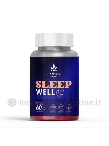 GAMTOS NAMAI SLEEP WELL guminukai, 60 vnt. | internetinevaistine.lt