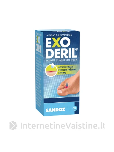 EXODERIL 10mg/ml odos tirp. 10ml (su lašint.) | internetinevaistine.lt