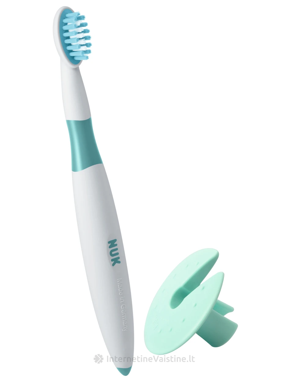 NUK DANTŲ ŠEP. PIRMASIS SU APSAUG. ŽIEDU (12-36MĖN.) | internetinevaistine.lt