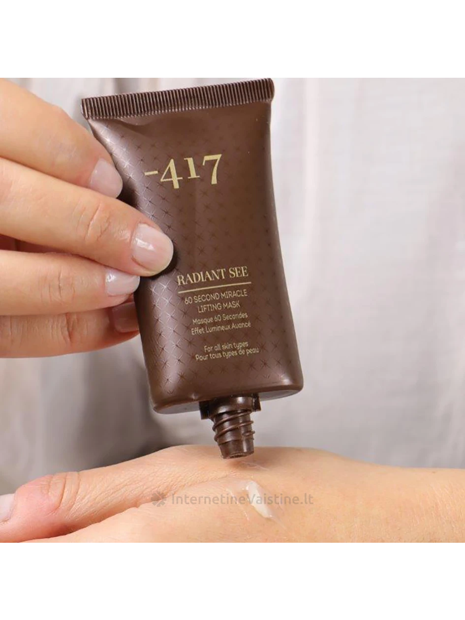 MINUS 417 Radiant See 60 Second Miracle Lifting kaukė, 50 ml, Vnt | internetinevaistine.lt