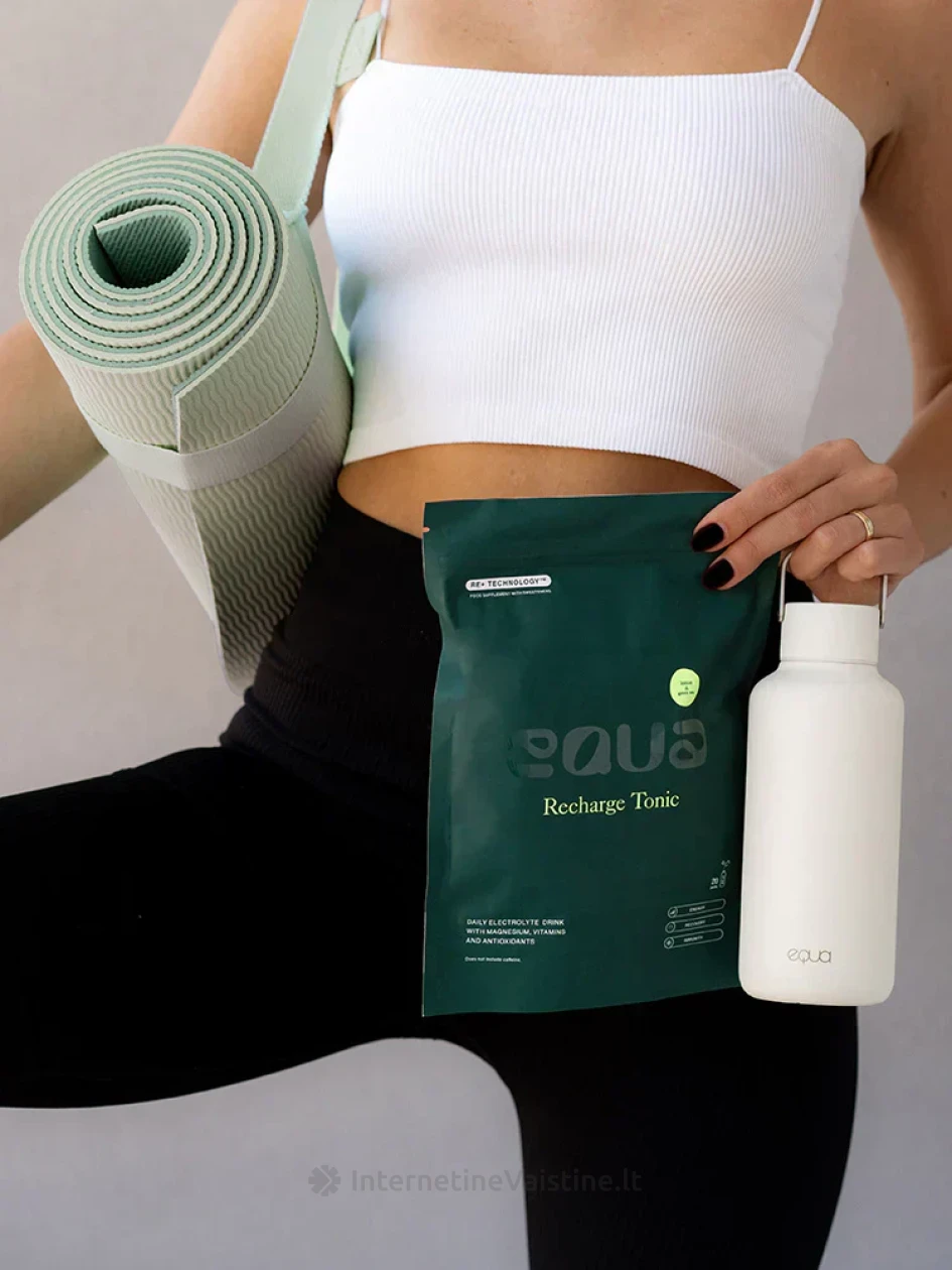 Elektrolitų gėrimas EQUA žaliosios arbatos ir citrinų skonio, 20 paketėlių | internetinevaistine.lt