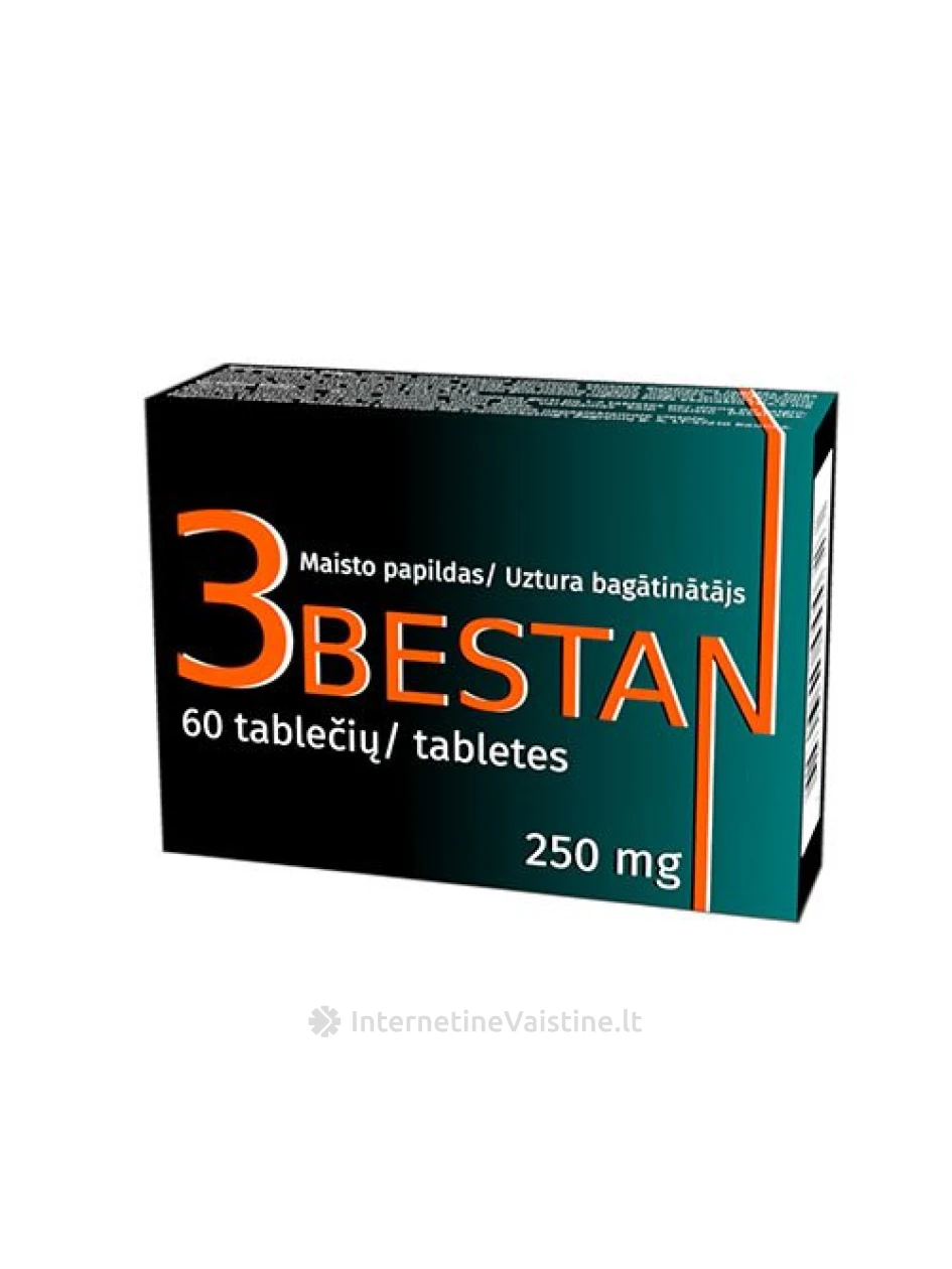 3BESTAN 250mg tab. N60, 60 vnt. | internetinevaistine.lt