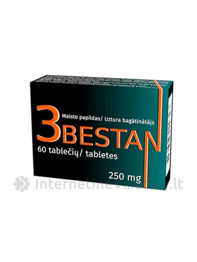 3BESTAN 250mg tab. N60, 60 vnt. | internetinevaistine.lt