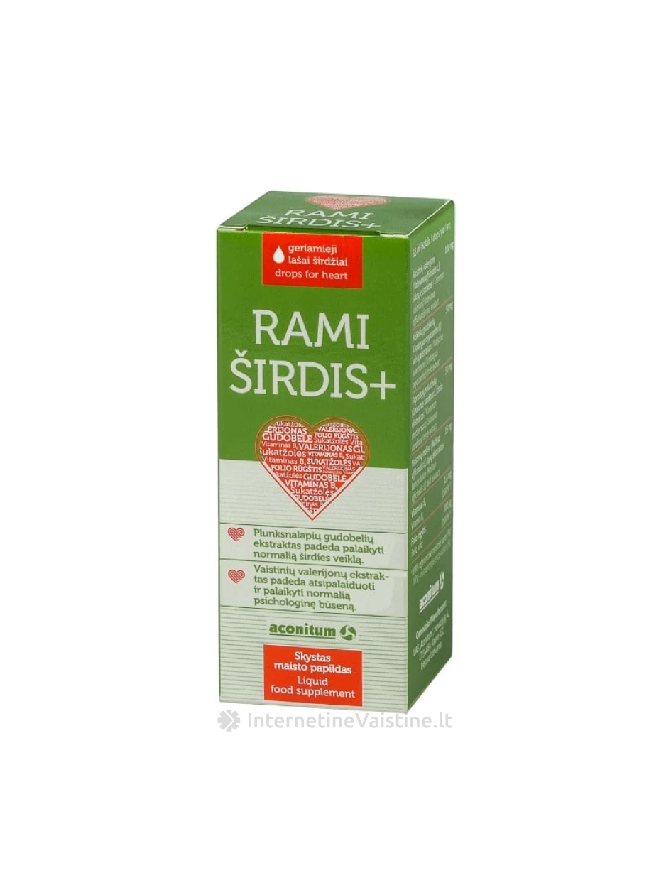 RAMI ŠIRDIS+ lašai, 50 ml | internetinevaistine.lt