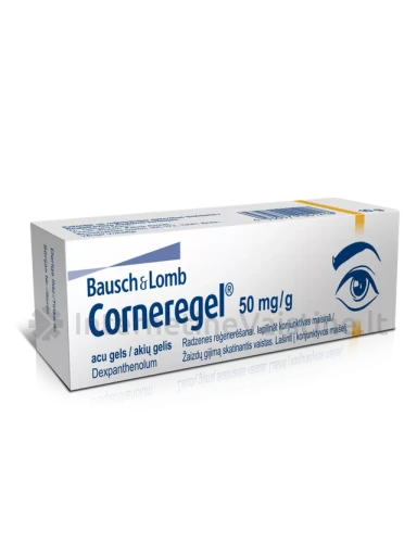 CORNEREGEL 50 mg/g akių gelis 10 g | internetinevaistine.lt