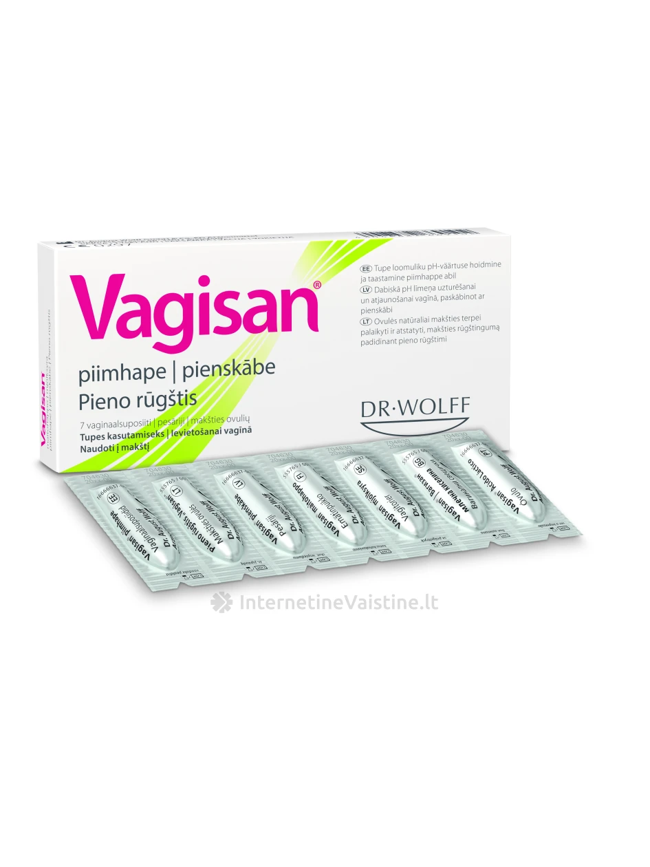 VAGISAN pieno rūgštis, 7 vnt. | internetinevaistine.lt