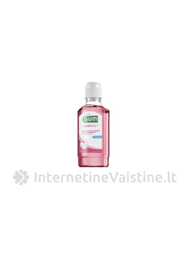 G.U.M.® (6081) Sensivital+ Skaliklis 300ml kasdienei jautrių dantų ir dantenų priežiūrai, N1 | internetinevaistine.lt