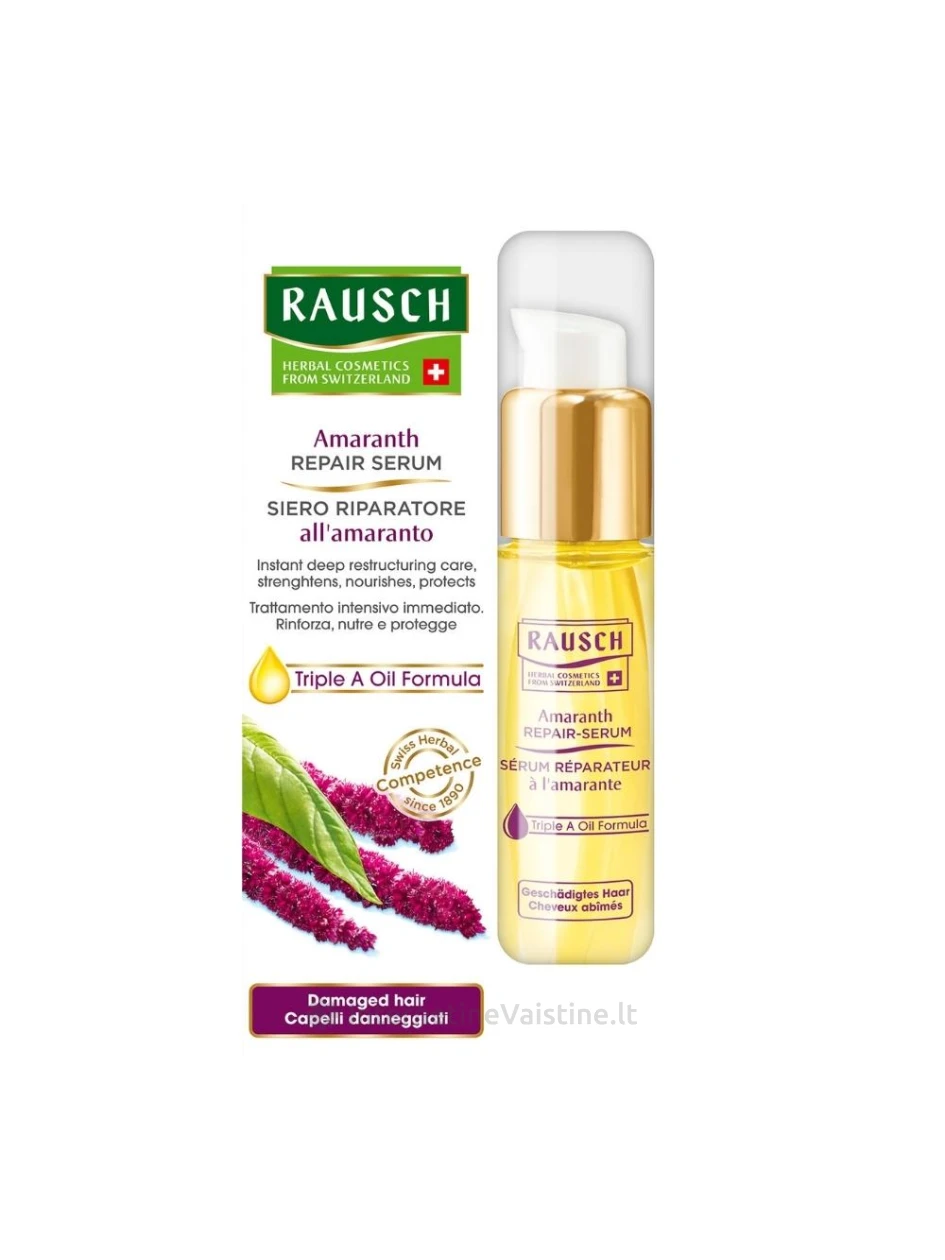 RAUSCH serumas plaukams atkuriantis su burnočių aliejum 30 ml, Vnt | internetinevaistine.lt