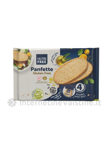 NUTRIFREE PANFETTE - balta duona be glitimo, 300g | internetinevaistine.lt