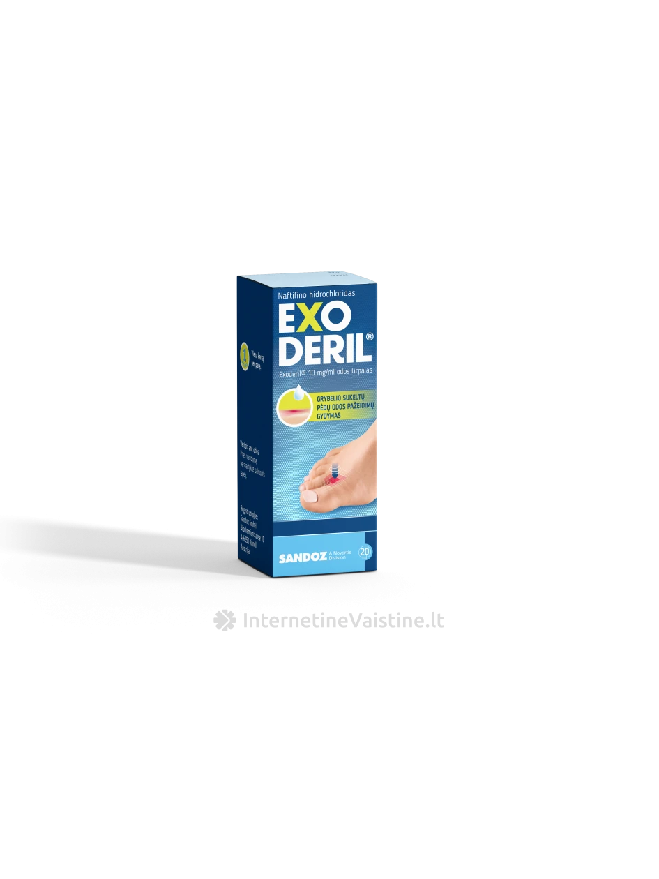 EXODERIL 10mg/ml odos tirp. 20ml (su lašint.) | internetinevaistine.lt