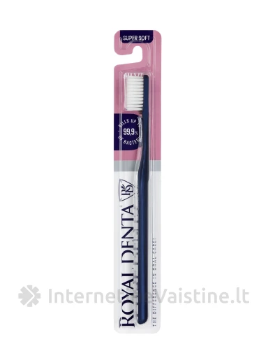 ROYAL DENTA Dantų šepetėlis Silver Super Soft, 1 vnt. | internetinevaistine.lt